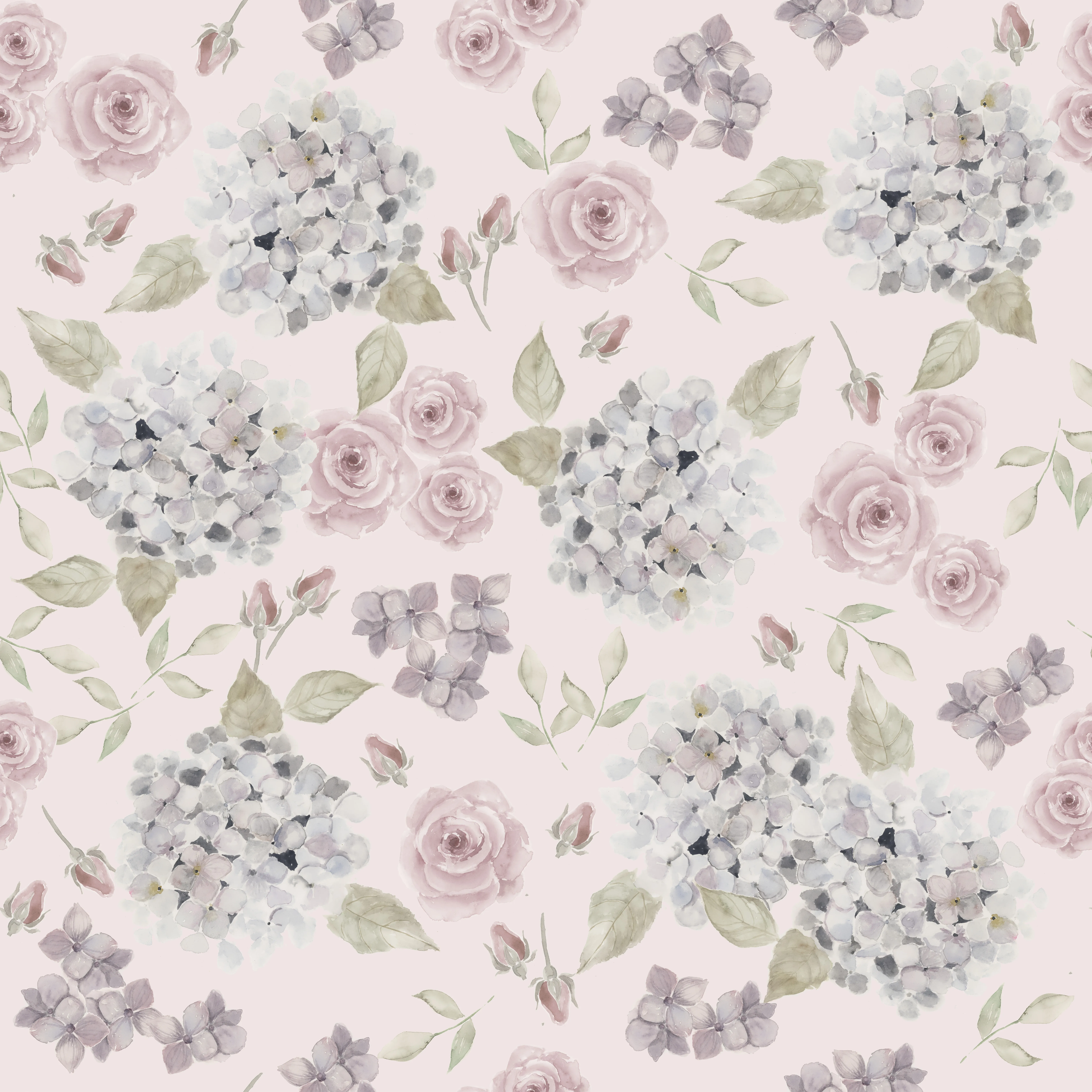 hydrangea-roses Pattern 4