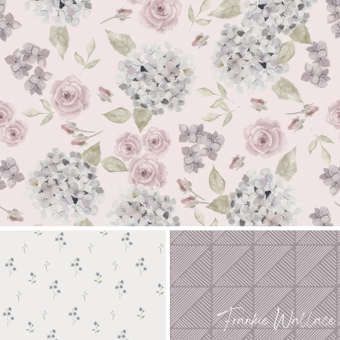 hydrangea-roses Pattern