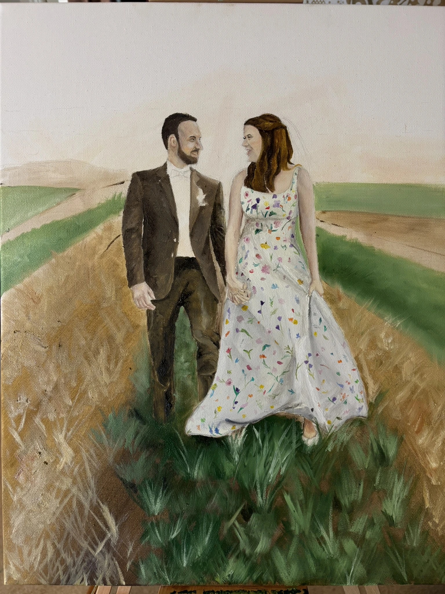 Live wedding painting ceremony