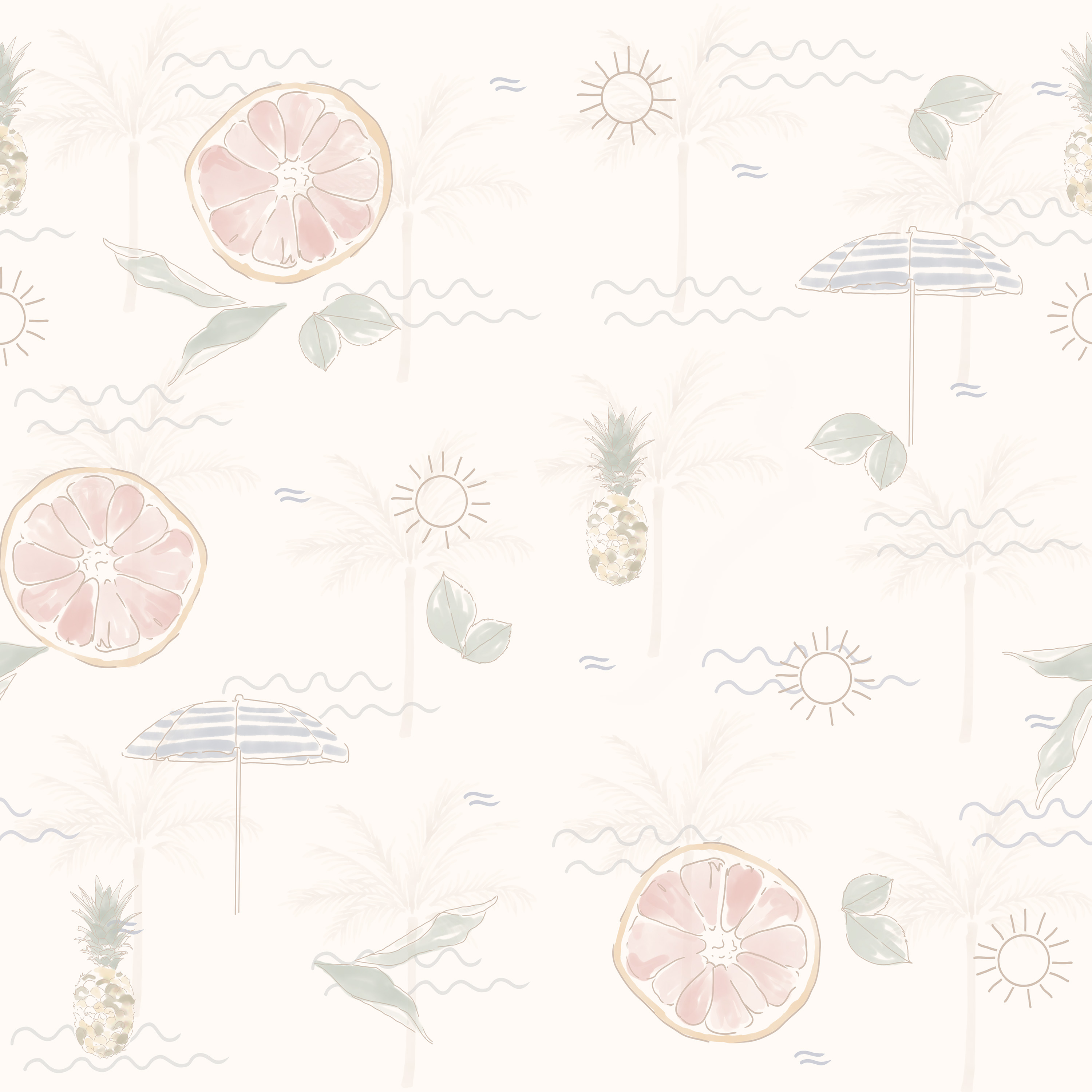 Seaside Citrus Pattern 4