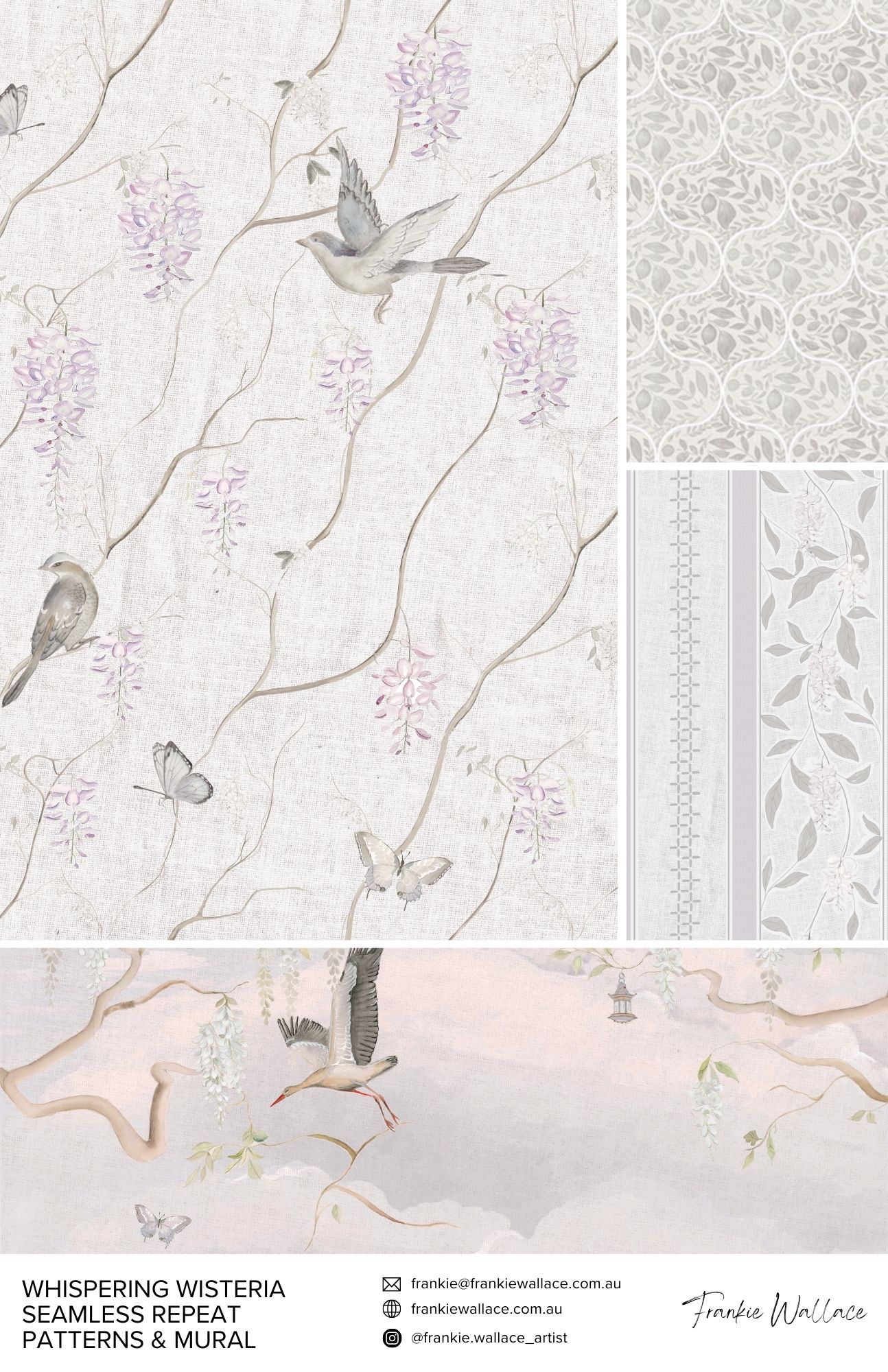 Whispering Wisteria Pattern 1