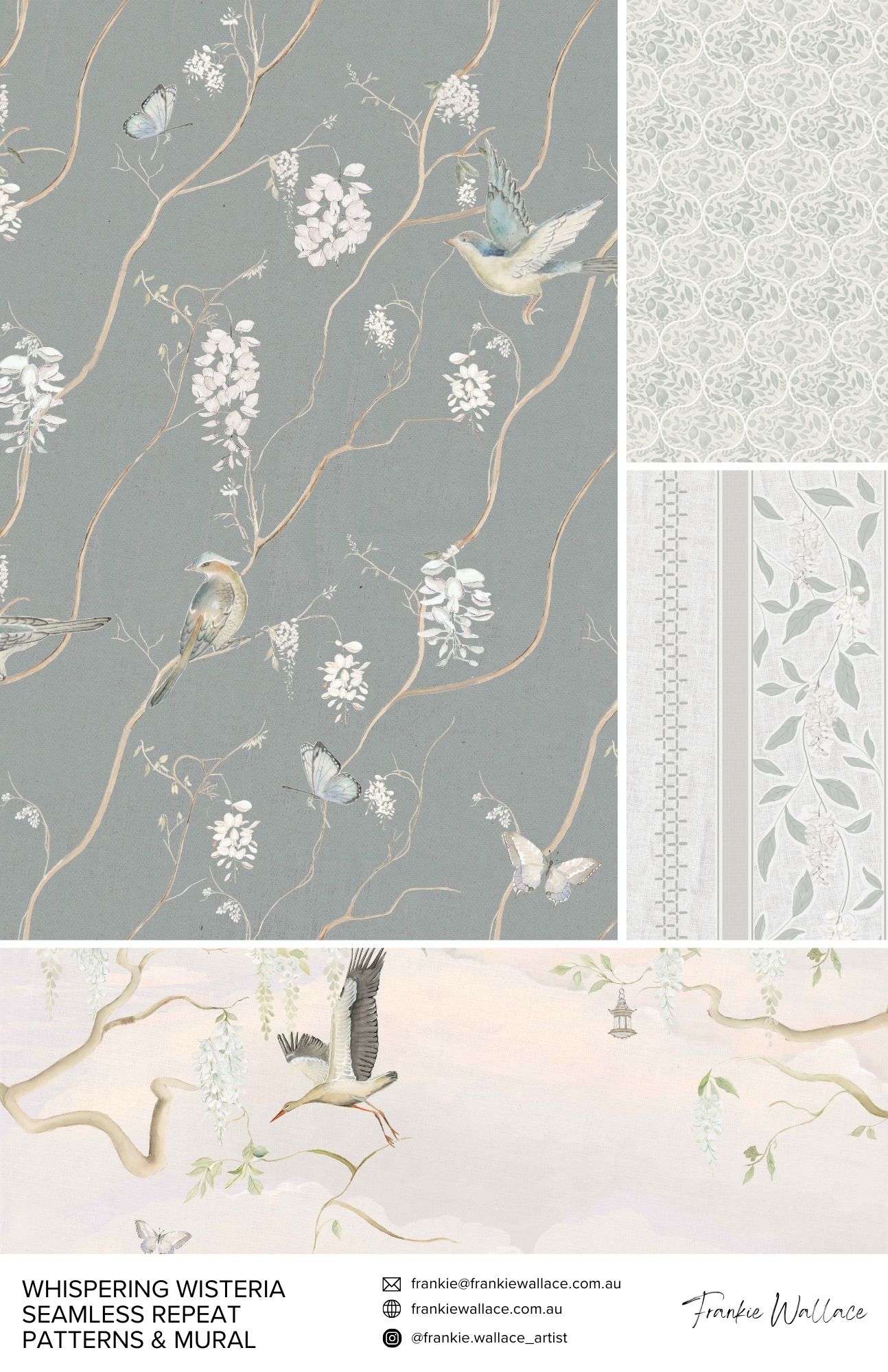 Whispering Wisteria Pattern 2